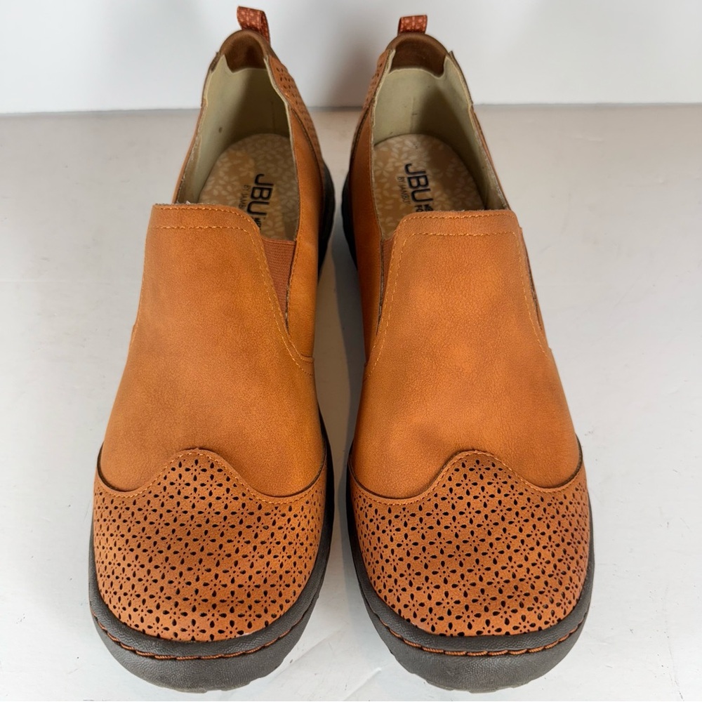 NIB Jbu by Jambu Lena Casual Slip-On Shoe Women’s Size 12M Burt Orange